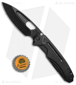 Medford Infraction Frame Lock Knife Blackout Titanium (3.6" S35VN Black) -Elite Folds Medford Infraction FL Blackout Ti Black BHQ 77211 jr bottlecap