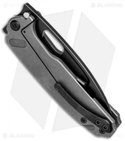 Medford Infraction Frame Lock Knife Tumbled Ti (3.6" S35VN Black) -Elite Folds Medford Infraction FL Tumbled Ti Black BHQ 77210 jr side