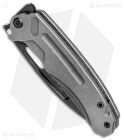 Medford Infraction Frame Lock Knife Tumbled Ti (3.6" S35VN Black) -Elite Folds Medford Infraction FL Tumbled Ti Black BHQ 77210 jr spine
