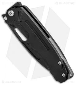 Medford Infraction Frame Lock Knife Black Titanium W/ Ti Backspacer (3.6" Black) -Elite Folds Medford Infractions FL Black Ti Backspacer Black MK031SP 30PV BHQ 89592 jr spine