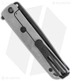 Medford M-48 Hybrid Flipper Knife Titanium/Blue Aluminum (3.9" Black PVD) -Elite Folds Medford M 48 Blue Hybrid Flipper PVD BHQ 131620 jr side