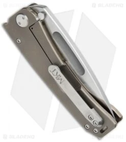 Medford Marauder Frame Lock Knife Full Bronze Titanium (4.25" Stonewash) MKT -Elite Folds Medford Marauder Full Bronze Ti SW MK07DTD 02AN BHQ 71676 jr side