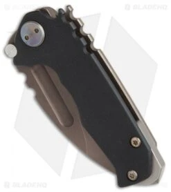 Medford Micro Praetorian G Knife Black G-10/Bronze Ti (2.875" PVD) MKT -Elite Folds Medford Micro Praetorian G black G10 bronze ti PVD BHQ 71905 er spine