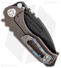 Medford Micro Praetorian T Custom Fish Scale Bronze Ti (2.875" Black 3V) MKT -Elite Folds Medford Micro Praetorian T Knife Fish Bronze Black 3V MK083PD 36A1 BHQ 87384 jr side