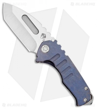 Medford Praetorian Genesis Tanto Frame Lock Knife Blue Ano Ti (3.3" Tumbled) 1 Medford Praetorian Genesis Tanto Frame Lock Knife Blue Ano Ti (3.3" Tumbled)