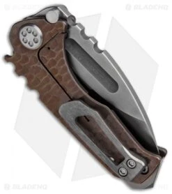 Medford Micro Praetorian T Custom Bronze Sculpt (2.875" Satin 3V) MKT -Elite Folds Medford Micro Praetorian Ti Custom Ano Ti Satin MK083STD 02AN BHQ 86765 jr side