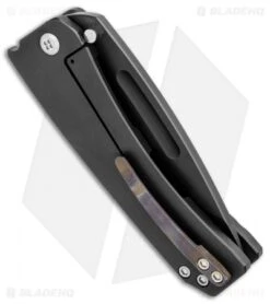Medford Midi Marauder Frame Lock Knife Black PVD Ti (3.625" PVD) MKT -Elite Folds Medford Midi Marauder Black PVD Ti BHQ 85808 er side jr