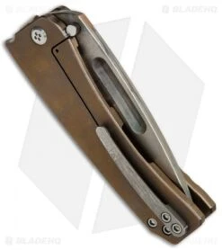 Medford Midi Marauder Frame Lock Knife Bronze Ti (3.625" Vulcan) MKT -Elite Folds Medford Midi Marauder Bronze Ti Vulcan MK33DVD 02AN BHQ 34480 jr side