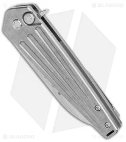 Medford Nosferatu Sheepsfoot Flipper Knife Tumbled Titanium (3.5" Satin) -Elite Folds Medford Nosferatu Auto Tumbled Ti Wharncliffe Tumbled BHQ 134713 jr spine