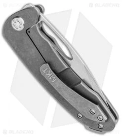 Medford On Belay Frame Lock Knife Tumbled American Flag Ti (4.125" Satin) MKT -Elite Folds Medford On Belay FL Tumbled American Flag Ti Satin MK038DSTQ 01TM SSCS BN BHQ 84526 jr side