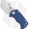 Medford Panzer Tanto Frame Lock Knife Blue Ano (2.5" Tumbled) MKT