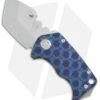 Medford Panzer Tanto Frame Lock Knife Blue Ano Geo Pattern (2.5" Tumbled) MKT