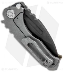 Medford Micro Praetorian Frame Lock Knife Green G-10/Ti (2.75" Black PVD) -Elite Folds Medford Praetorian Genesis Green G 10 Ti Black PVD MK28DPD 08PV BHQ 71664 jr side