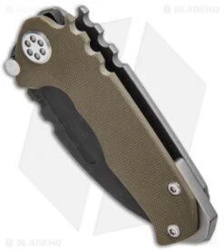 Medford Micro Praetorian Frame Lock Knife Green G-10/Ti (2.75" Black PVD) -Elite Folds Medford Praetorian Genesis Green G 10 Ti Black PVD MK28DPD 08PV BHQ 71664 jr spine