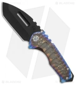 Medford Praetorian Genesis T Tanto Knife Sculpted Purp/Bronze (3.3" Black) MKT