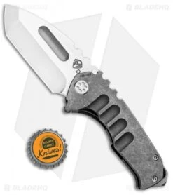 Medford Praetorian Genesis Tanto Frame Lock Knife Tumbled Ti (3.3" Stonewash) -Elite Folds Medford Praetorian Genesis Tanto FL Tumbled Ti SW MK202DTT 01TM BHQ 97375 jr bottlecap