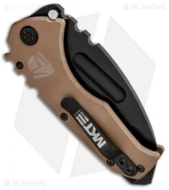 Medford Praetorian Scout Tanto Liner Lock Knife Coyote G-10 (3.75" Black) MKT -Elite Folds Medford Praetorian Scout LL Coyote G 10 Black MKM30DPT 0909 BHQ 92595 jr side