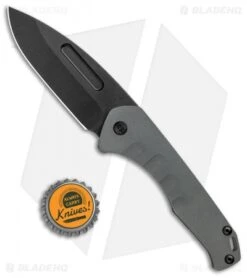 Medford Praetorian Slim Frame Lock Knife Battleship Gray Drop Point (3.3" PVD) -Elite Folds Medford Praetorian Slim FL Battleship Gray DP PVD BHQ 112502 jr bottlecap