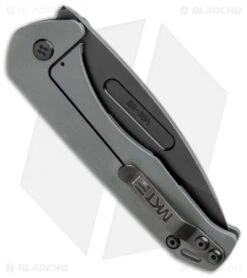 Medford Praetorian Slim Frame Lock Knife Battleship Gray Drop Point (3.3" PVD) -Elite Folds Medford Praetorian Slim FL Battleship Gray DP PVD BHQ 112502 jr side