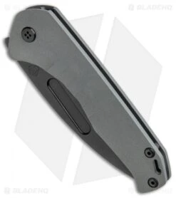 Medford Praetorian Slim Frame Lock Knife Battleship Gray Drop Point (3.3" PVD) -Elite Folds Medford Praetorian Slim FL Battleship Gray DP PVD BHQ 112502 jr spine