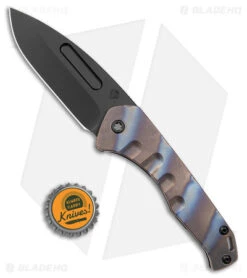 Medford Praetorian Slim Frame Lock Flamed / PVD Hardware (3.3" Black PVD) -Elite Folds Medford Praetorian Slim FL Flamed PVD Hardware Black PVD BHQ 141061 jr bottlecap