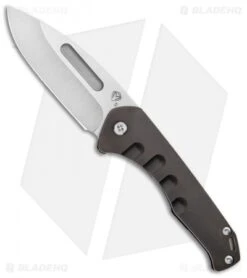 Medford Praetorian Slim Frame Lock Knife PVD Drop Point (3.3" Tumbled)
