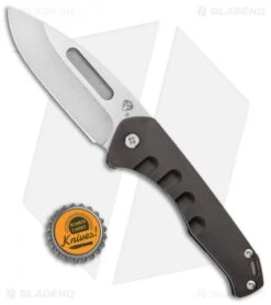Medford Praetorian Slim Frame Lock Knife PVD Drop Point (3.3" Tumbled) -Elite Folds Medford Praetorian Slim FL PVD DP Tumbled BHQ 112521 jr bottlecap