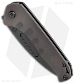 Medford Praetorian Slim Frame Lock Knife PVD Tanto (3.3" PVD) -Elite Folds Medford Praetorian Slim FL PVD Tanto PVD BHQ 112518 jr spine