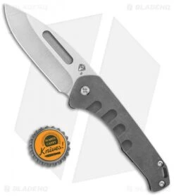Medford Praetorian Slim Frame Lock Knife Tumbled Drop Point (3.3" Tumbled) -Elite Folds Medford Praetorian Slim FL Tumbled DP Tumbled BHQ 112507 jr bottlecap