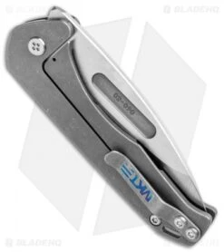 Medford Praetorian Slim Frame Lock Knife Tumbled Drop Point (3.3" Tumbled) -Elite Folds Medford Praetorian Slim FL Tumbled DP Tumbled BHQ 112507 jr side