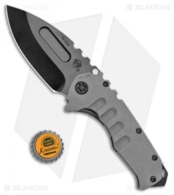Medford Praetorian T Frame Lock Knife Tumbled Titanium (3.75" PVD) MKT -Elite Folds Medford Praetorian T FL Tumbled Ti PVD MK0123PD 01TM TPCP BP BHQ 101290 jr bottlecap