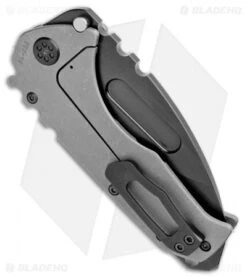 Medford Praetorian T Frame Lock Knife Tumbled Titanium (3.75" PVD) MKT -Elite Folds Medford Praetorian T FL Tumbled Ti PVD MK0123PD 01TM TPCP BP BHQ 101290 jr side
