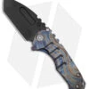 Medford Praetorian T Frame Lock Knife Custom Flame Ano Ti (3.75" Black S35VN)