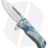 Medford Proxima Frame Lock Flipper Blue Flamed/Flamed Ti (3.875" Tumbled)