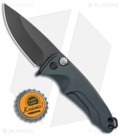 Medford Smooth Criminal Plunge Lock Flipper Knife Blue (3" Black PVD) -Elite Folds Medford Smooth Criminal Plunge Lock Blue Black PVD BHQ 112395 jr bottlecap