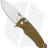Medford Smooth Criminal Plunge Lock Flipper Knife Yellow (3" Tumbled)