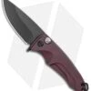 Medford Smooth Criminal Plunge Lock Flipper Knife Red (3" Black PVD)