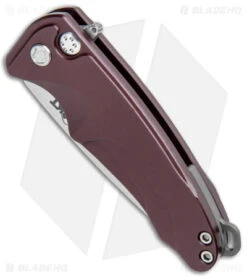 Medford Smooth Criminal Plunge Lock Flipper Knife Red (3" Tumbled) -Elite Folds Medford Smooth Criminal Plunge Lock Red Tumbled BHQ 96701 jr spine 1
