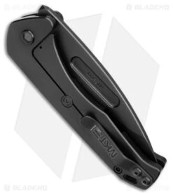 Medford Praetorian Swift FL Drop Point Frame Lock Knife Black (3.4" PVD) -Elite Folds Medford Swift FL Black DP PVD BHQ 176030 jr side