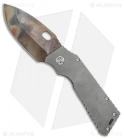 Medford TFF-1 Frame Lock Knife Tumbled Titanium (4" Vulcan) MKT