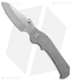 Medford TFF-3 Frame Lock Knife Tumbled Titanium (4.25" Stonewash) MKT