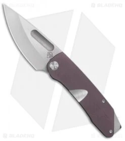 Medford The General Frame Lock Knife Violet Ti W/ Star (4" Stonewash) MKT