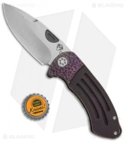 Medford Custom Theseus Frame Lock Knife Violet Fade Sculpt (3.6" Satin) MKT -Elite Folds Medford Theseus FL Ano Fade SPC Tumbled BHQ 86771 jr bottlecap
