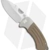 Medford Theseus Frame Lock Knife Bronze Ti (3.625" Tumbled) MKT