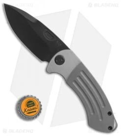 Medford Theseus Frame Lock Knife Tumbled (3.6" Black PVD) MKT -Elite Folds Medford Theseus tumbled black PVD BHQ 76699 er bottlecap