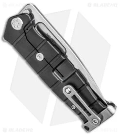 Medford USMC FF Frame Lock Flipper Knife Black Titanium (4.25" Satin) -Elite Folds Medford USMC Fighter FL BHQ 133980 jr side