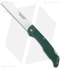 Ontario Camp Plus Bread Folder Knife Green GFN (4.25" Satin) 4310