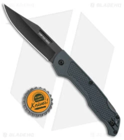 Ontario Camp Plus Midnight Lock Back Knife GFN Gray (3.3" Black) -Elite Folds Ontario Camp Plus Lock Black GRN Black Black BHQ 179803 jr bottlecap