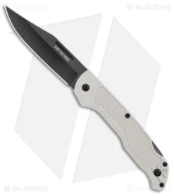 Ontario Camp Plus Frost Lock Back Knife GFN White (3.3" Black)