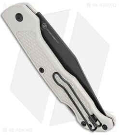 Ontario Camp Plus Frost Lock Back Knife GFN White (3.3" Black) -Elite Folds Ontario Camp Plus Lock Black GRN White Black BHQ 179806 jr side